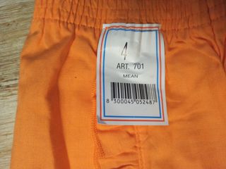 Pantaloncini arancioni bimba taglia 4