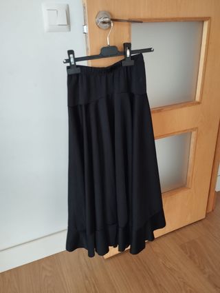Falda flamenca negra talla 7-10