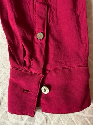 Blusa Tommy Hilfiger rosa manga larga