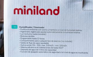 Humidificador Miniland Humitouch Pure