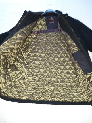 Abrigo de paño caballero negro