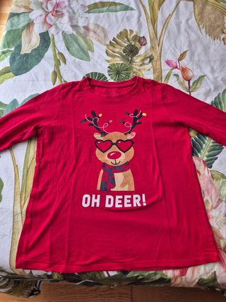 Pijama navideño con reno - mujer Talla S