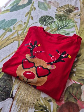 Pijama navideño con reno - mujer Talla S