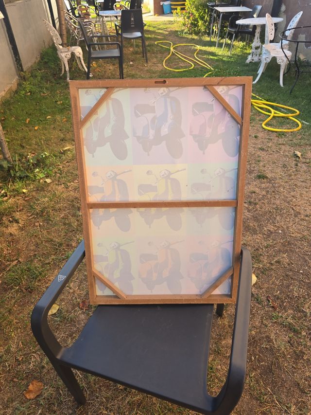 Cuadro Pop Art Vespas Multicolor