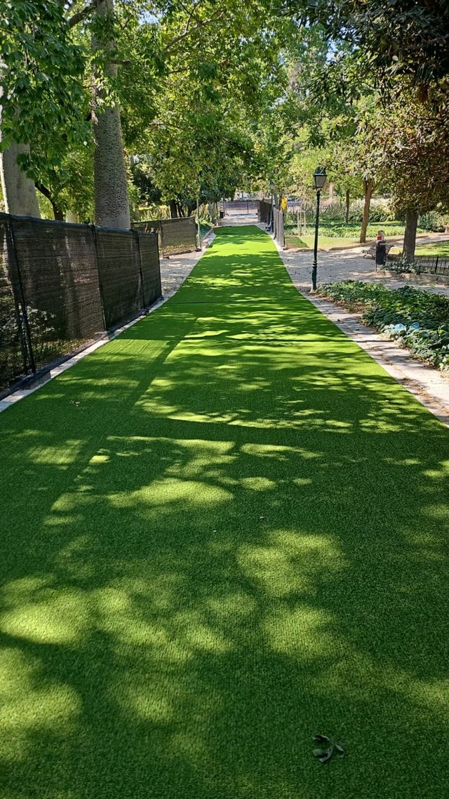 Césped artificial 30mm con montaje