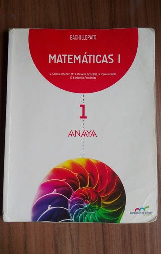 BACHILLERATO MATEMÁTICAS I ANAYA 