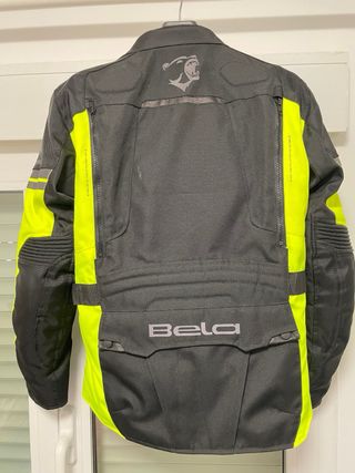 Chaqueta Moto Cordura Bela Negra y Flúor talla XS