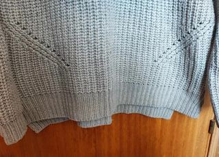 Jersey punto gris claro lazada trasera T.L
