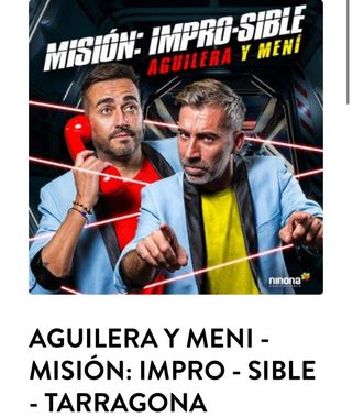 4 Posters Aguilera y Meni Tarragona 1 Fila