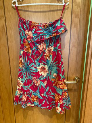 Vestido Blanco estampado floral, muy cómodos