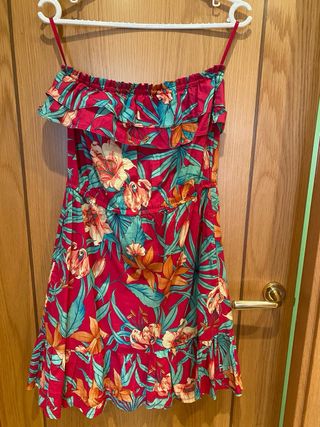 Vestido Blanco estampado floral, muy cómodos