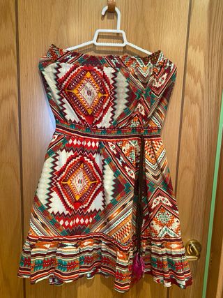 Vestido Blanco estampado floral, muy cómodos