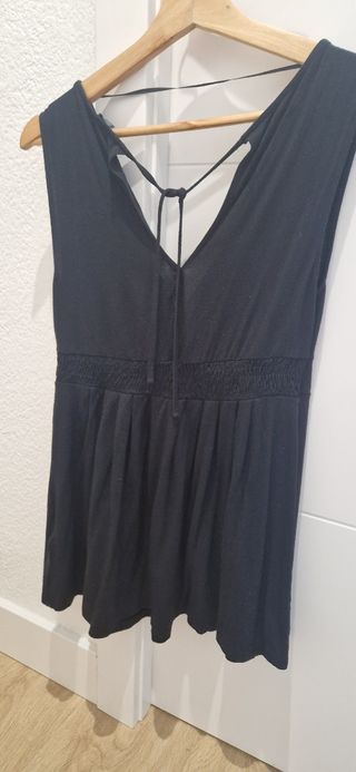 Camiseta premamá tirantes negra