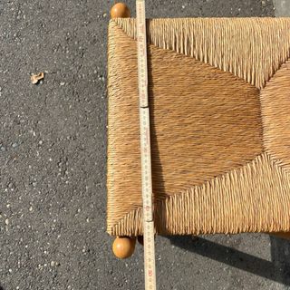 Sedie vintage in legno e juta