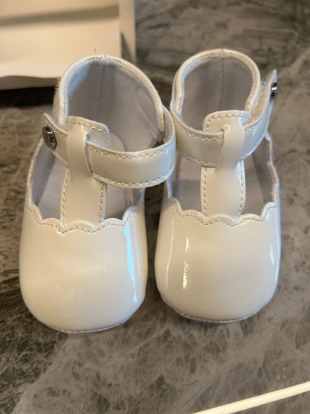 Jacadi Scarpe Bambina Bianche Vernice