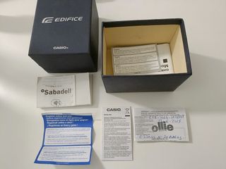 Reloj Casio Edifice Cronógrafo Plata