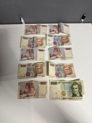 Lotto banconote Lire italiane