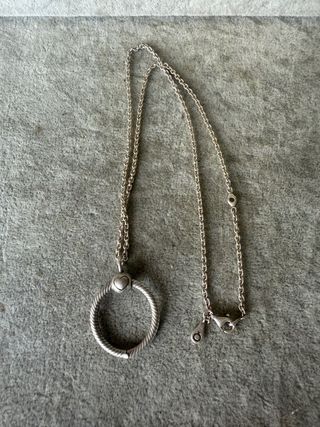 Collar Pandora Aro Corazón Plata 925