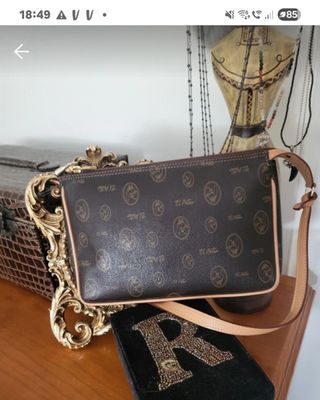 Bolso El Potro Marrón y Dorado Original