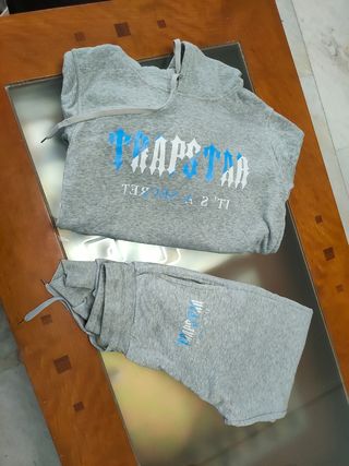 Chándal Trapstar Talla S Gris y Azul