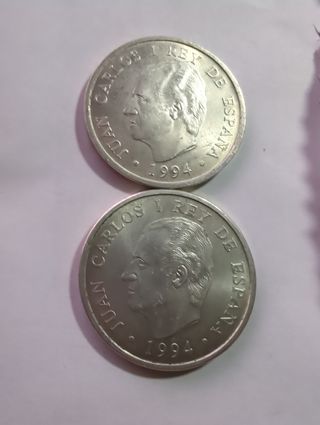 2x 2000 Pesetas Plata 925 España 1994