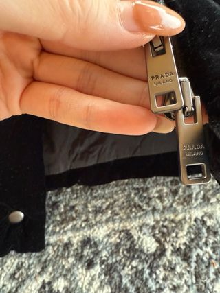 Plumífero Prada Negro Desmontable