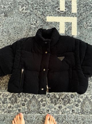 Plumífero Prada Negro Desmontable