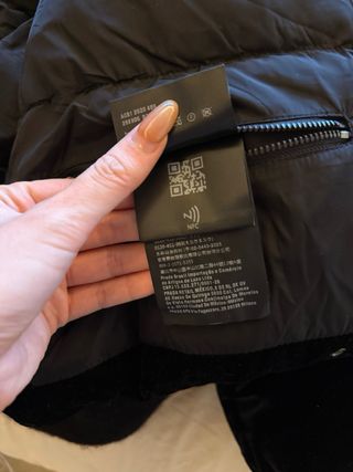 Plumífero Prada Negro Desmontable