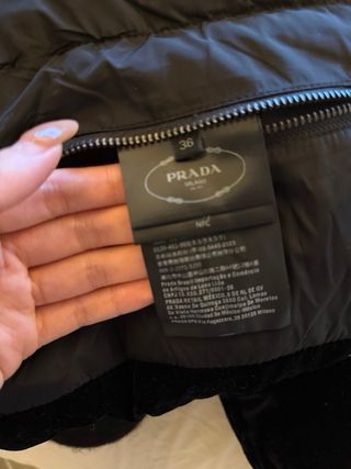 Plumífero Prada Negro Desmontable