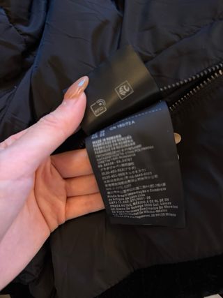 Plumífero Prada Negro Desmontable