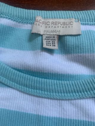 Lote 2 Camisetas Pull&Bear Verde y Turquesa