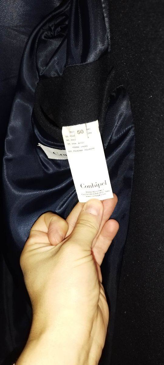 Cappotto blu Conbipel taglia 50