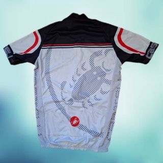 Maillot ciclismo Castelli Blanco y negro.