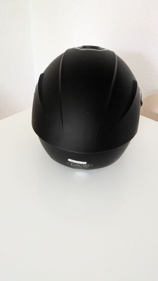 Casco de moto DAVID negro nuevo con visera