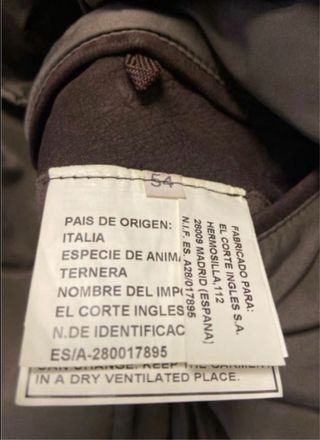 Chaquetón ante El Corte Inglés Marrón Hombre