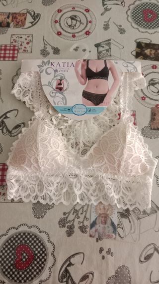 Conjunto Katia encaje blanco Talla S
