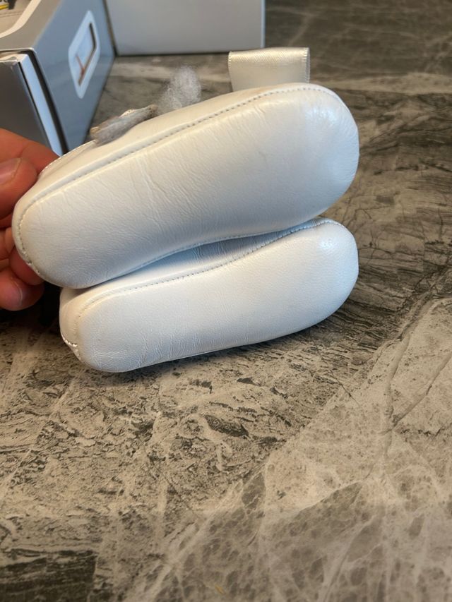 Scarpine neonato bianche babywalker 18-19