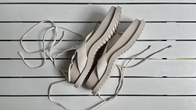 Sandalias Bershka Beige Talla 39