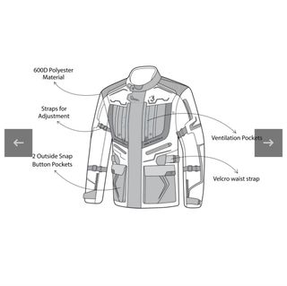 Chaqueta Moto Bela Cordura Talla M