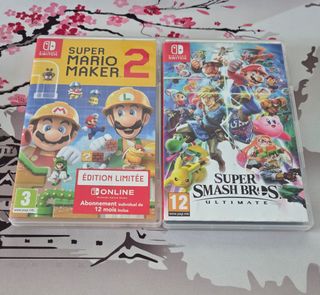 Super Smash Bros + Super Mario Maker 2 para switch