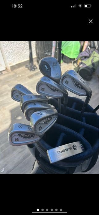 2 Set de palos de golf , hombre y mujer