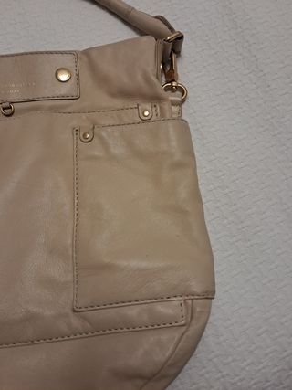 Bolso Marc Jacobs Beige Piel