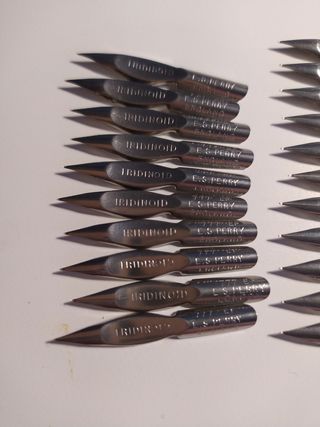 Plumillas Iridinoid E.S. Perry England 777 años 70