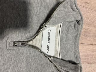 Sudadera Calvin Klein Media Cremallera Gris