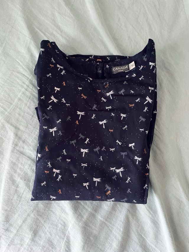 Blusa Canada House Estampada Talla M