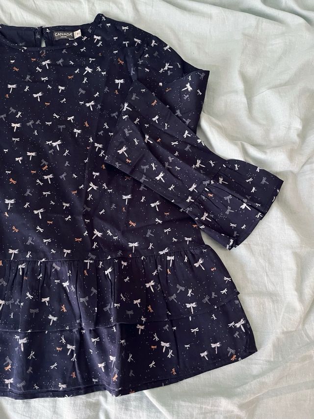 Blusa Canada House Estampada Talla M