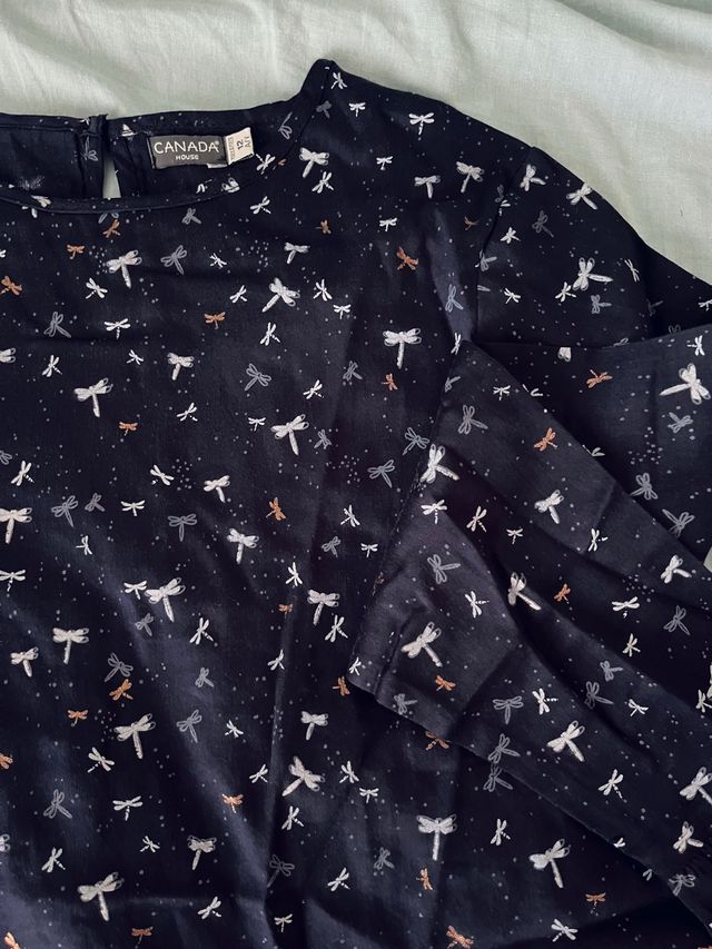 Blusa Canada House Estampada Talla M