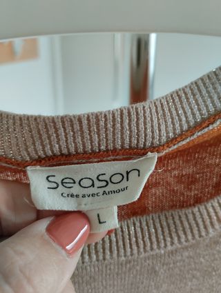 Jersey Naranja y Plateado Chevron