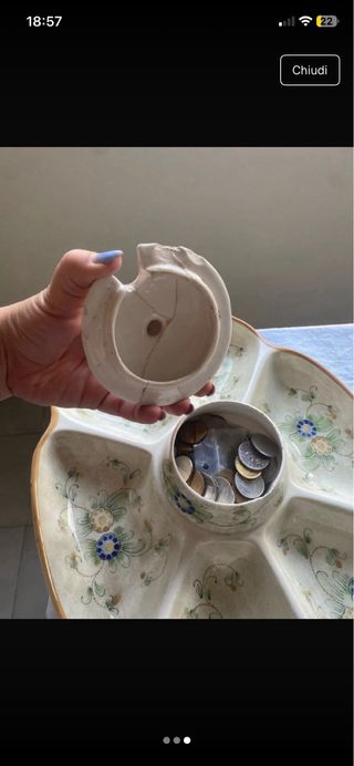 Vassoio da aperitivo in ceramica