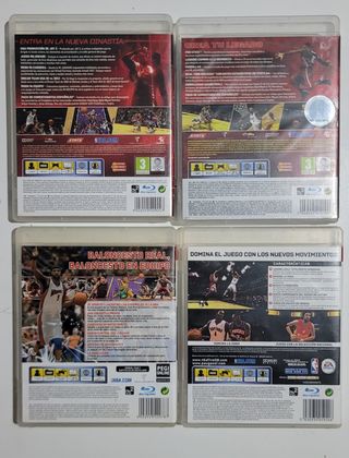 Lote 4 Juegos PS3: NBA 2K13, 2K14, 2K8, Live 08